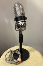 Vtg MINT Realistic 33-929 Pill Crystal Microphone STOCK  WORKS With Desk Stand 