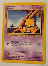 Pokémon Abra 43/102 Base Set