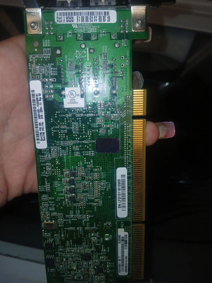 4X  QLA2462 4 Gbps Dual Port Fiber Channel PCI-X 2.0 Host Bus Adapter   - Image 3 of 3