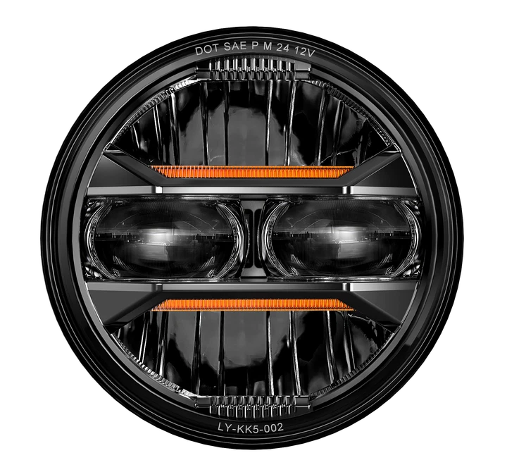 Faro LED para motocicleta Harley Dyna Sportster Softail Street Bob 5 3/4 pulgadas Foto 3 de 4