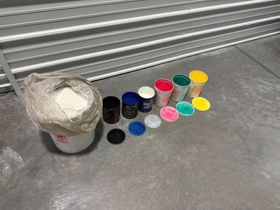 Lot of Plastic Injection Molding Material Media Pellets Colors