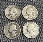 Silver Lot 4 Silver Washington Quarters 25 Grams