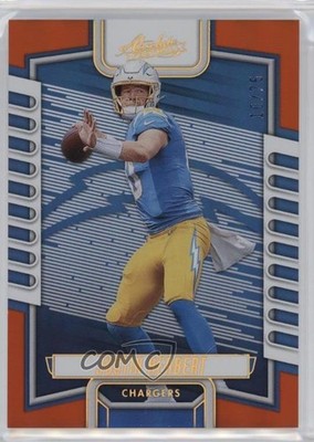 2023 Panini Absolute Orange Spectrum /75 Justin Herbert #1 10qe
