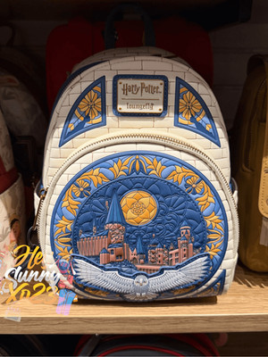 Loungefly Harry Potter Hedwig Hogwarts Stained Glass Mini Backpack