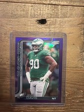 2025 Topps Chrome Football Jordan Davis Purple Refractor /75 Eagles