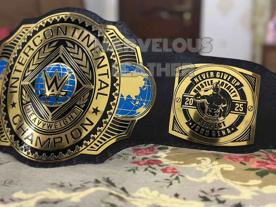 Nuevo Cinturón Réplica Título Campeonato Mundial INTERCONTINENTAL Latón 2MM Talla Adulto Foto 4 de 4