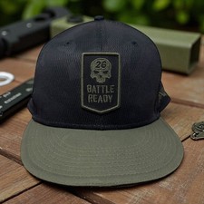 PXG Battle Ready Black Green Skull Golf Hat Cap