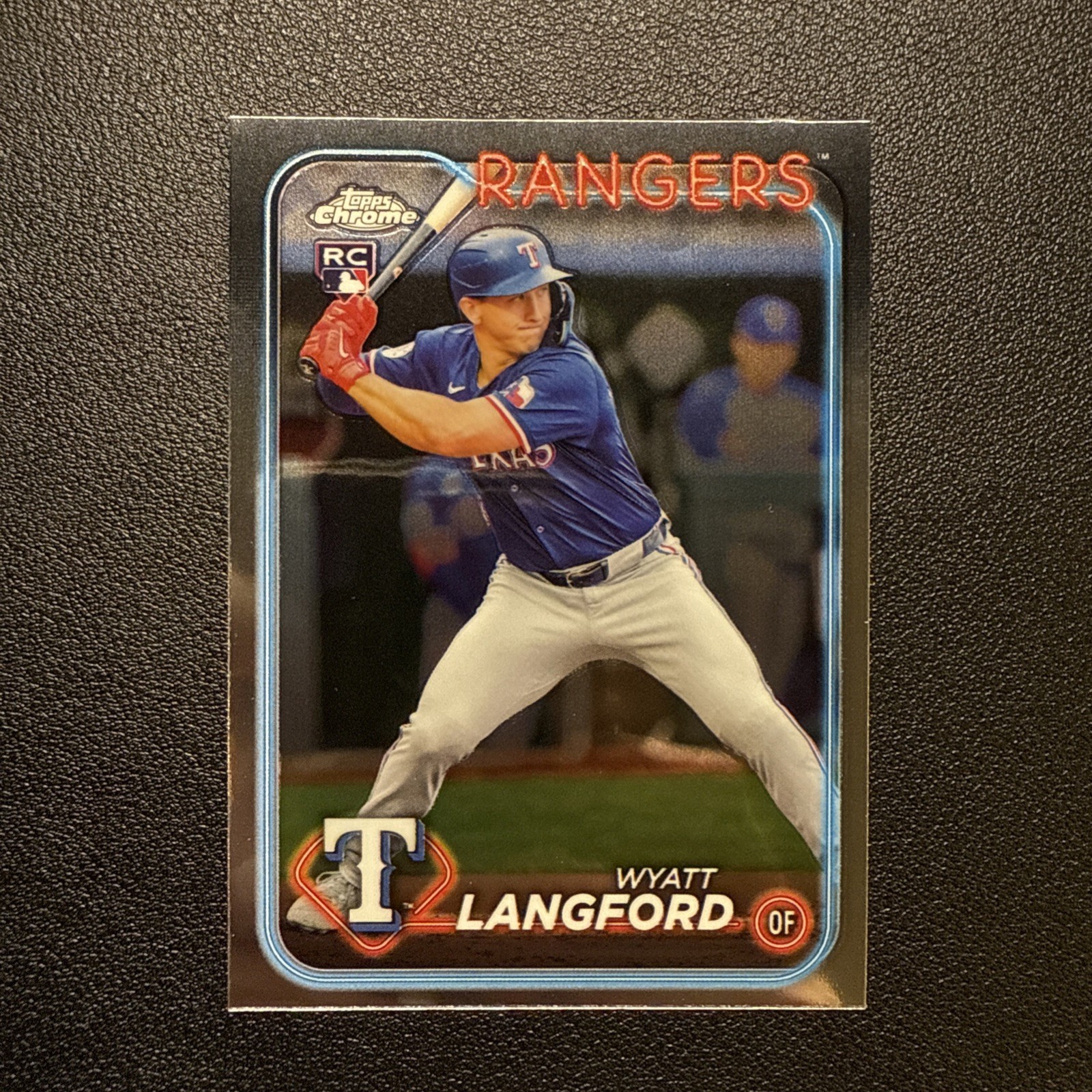 Wyatt Langford Refractor Rookie RC 2024 Topps Chrome Update Card #USC35 Rangers