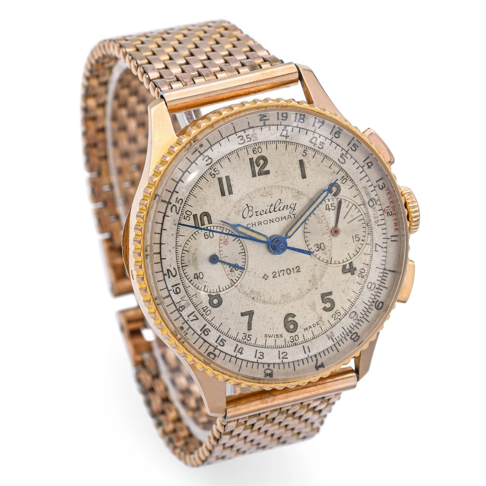 Vintage Breitling Chronomat 18k Yellow Gold Hand Wind Men's Watch Ref. 769 - Image 3 of 4