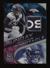 2020 Bradley Chubb Panini Spectra Broncos Logo Patch #1/2 *NICE* Invest NOW