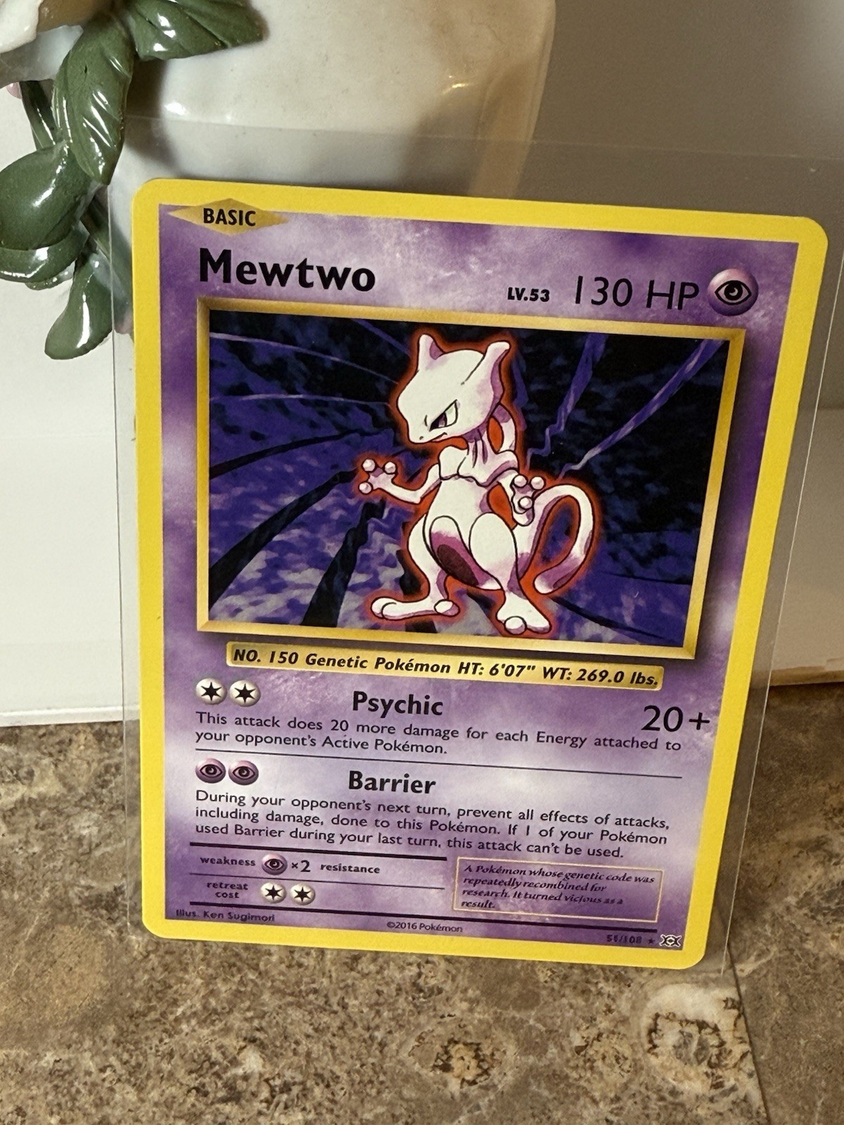 Pokémon Mewtwo TCG Card 51/108 Rare XY Evolutions 2016 NM Condition
