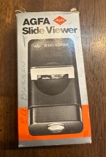 Vintage Agfa Slide Viewer 135B - 35mm Illuminated Film Viewer w/ Original Box