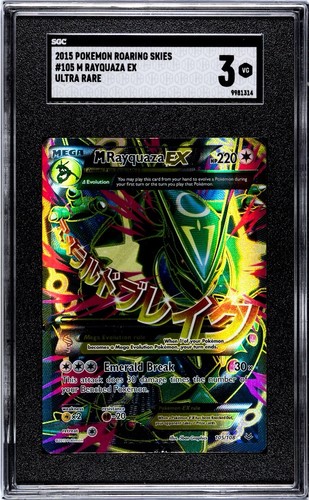 M Rayquaza-EX graded SGC 3 for sale on eBay
