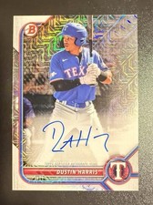 2022 BOWMAN CHROME MEGA BOX MOJO AUTO DUSTIN HARRIS #BCMA-DH