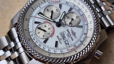 Breitling Bentley GT Watch 45mm Automatic Steel White Dial Chronograph A13363 11