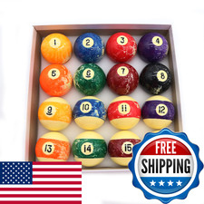 Cueelf Billiard Ball Set 2-1/4 Inch 16 Balls For Pool Tables Professional Pool