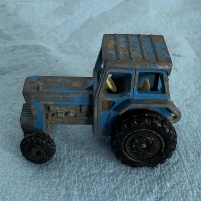 Matchbox Ford Blue Diecast Tractor 1:75 Scale Farm Vehicle 1978 Lensley No. 46 - Image 1 of 2