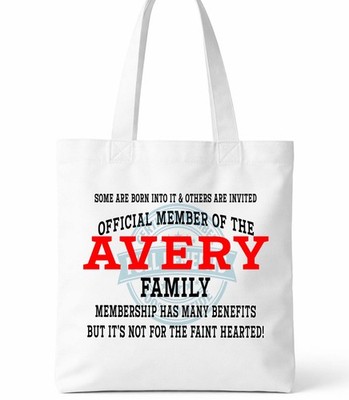Avery Family Tragetasche Shopper Geschenk Clan Reunion individuell
