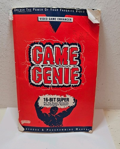SNES Nintendo Game Genie Code Book Manual Original