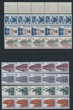 Bund Sehensw&uuml;rdigkeiten kpl Satz 5er-Streifen gerader Nr. postfrisch MNH 162,00