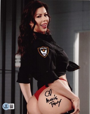 Hot Sexy Alexis Fawk Signed 8x10 Photo Adult Star Authentic Auto Beckett