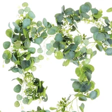 Simulated Eucalyptus Vine Artificial Flower Garland Greenery Long Stem