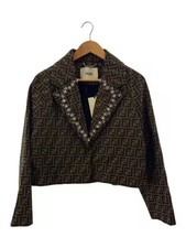 FENDI/Zucca pattern/Jacket/Size 36/Polyester/CML/All-over print/FJ7461 A5W3