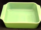 Anchor Hocking Fire King 2000 Jadeite Jadite 8" x 8" Casserole Baking Dish