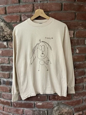 Vintage 70s 80s Anvil Hand Drawn Art Tee Long Sleeve Shirt M/S - Image 1 of 4