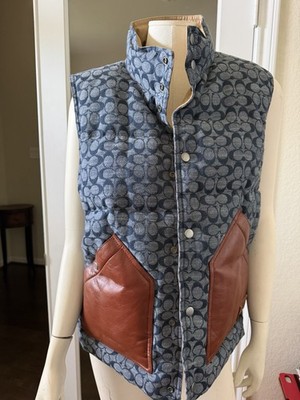 Reversible COACH Quilted Vest Men's