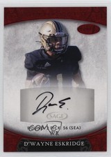 2021 Sage Aspire Red D'Wayne Eskridge #ASP-30 Auto 1na0