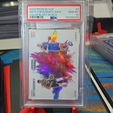 2024-25 Panini Prizm Black Color Blast Duals Antetokounmpo/Nikola Jokić #3