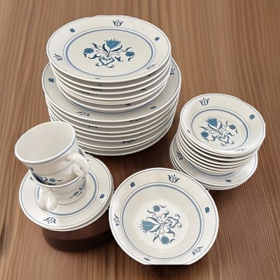 Noritake Progression China Japan Blue Haven 9004 Discontinued Lot