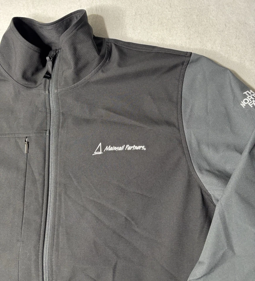 The North Face Black/Gray Softshell Mens Full Zip Jacket Size XL Black/Gray - Image 4 of 4