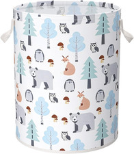 Baby Laundry Baskets, Nursery Hamper, Toy Basket, 45L, Forest
