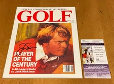 Jack Nicklaus Signed 1988 GOLF Magazine - Player of Century Edition  JSA COA