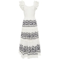 NWT Ulla Johnson Julietta Dress White Cream Sz 6 Victorian Boho Chic Cotton