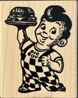 Rubber Stamp Retro Bob’s Big Boy Icon Diner HTF