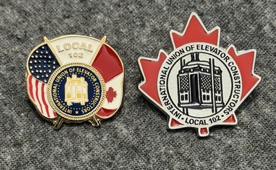 SET IUEC Local 102 Pins Winnipeg MB Canada Elevator Union Constructors