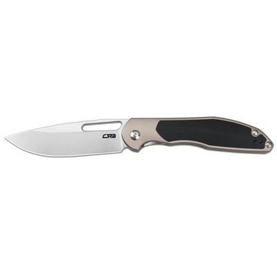 J1963BK CJRB Droma Liner Lock AR-RPM9 Steel Blade Champagne Aluminum Handle/G10