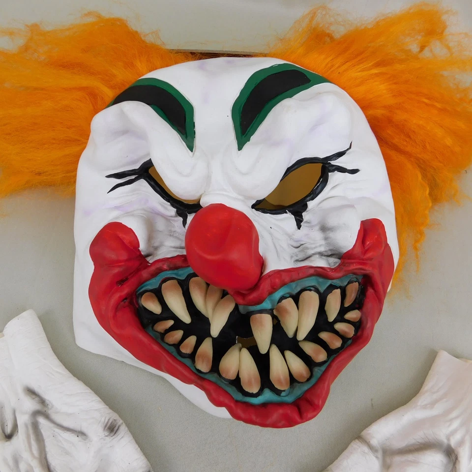 Spirit Halloween Latex Evil Clown Mask & Gloves Costume Set - Adult OS #9438 - Image 2 of 4