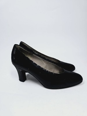 Gabor Pumps Absatzschuhe schwarz Leder UK Größe 3