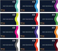 12 Pcs RFID Blocking Card Sleeves Color Coded AntiTheftforCredit Cards Navy Blue