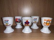Bundle Of Vintage Egg Cups (Spider-Man, Donald Duck, Postman Pat, Garfield etc)