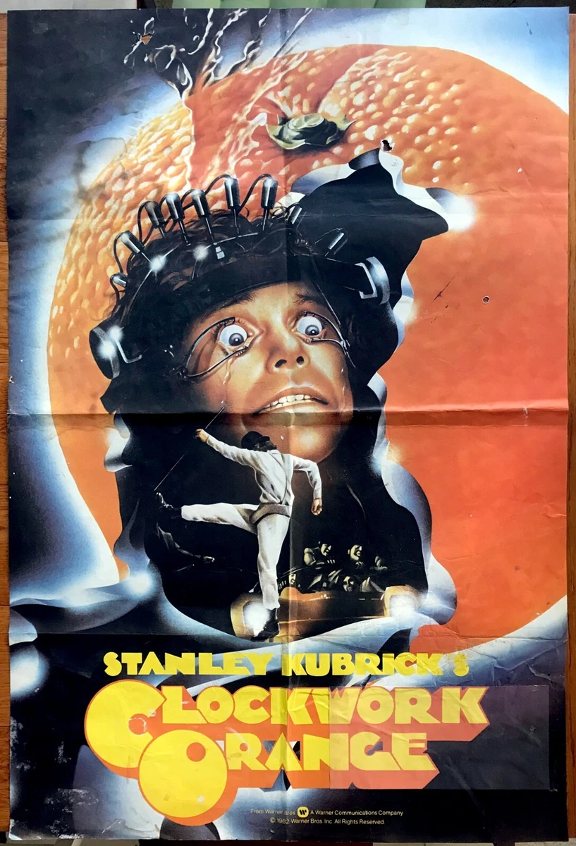 CLOCKWORK ORANGE, Stanley Kubrick, X Rated Ratings Box Original Movie Theater Poster - Original Vintage Movie Posters