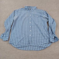 Vineyard Vines Shirt Mens XXL 2XL Blue Plaid Button Up Slim Fit Crosby Casual