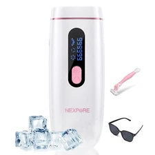 Painless Laser Hair Removal Device w/ Cooling- Effective Body & Facial Treatment