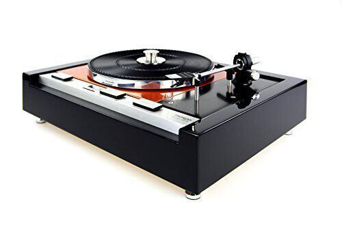 Restaurierter Thorens TD 125 MKII Plattenspieler turntable in schwarz orange - Bild 1 von 7