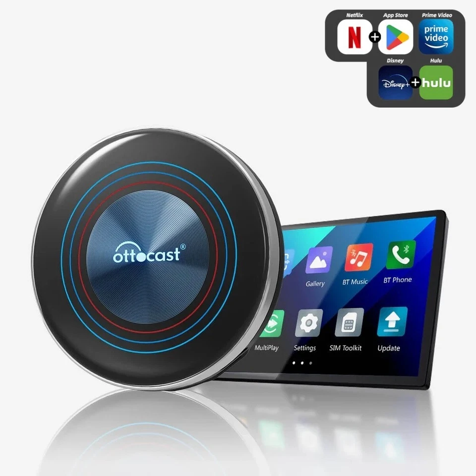 OTTOCAST I3 AI Box App-Download Split-Screen Youtube für BMW Wireless CarPlay