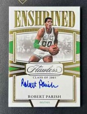 2022 Panini Flawless Robert Parish #ES-RBP Gold Enshrined Signatures Auto 09/10